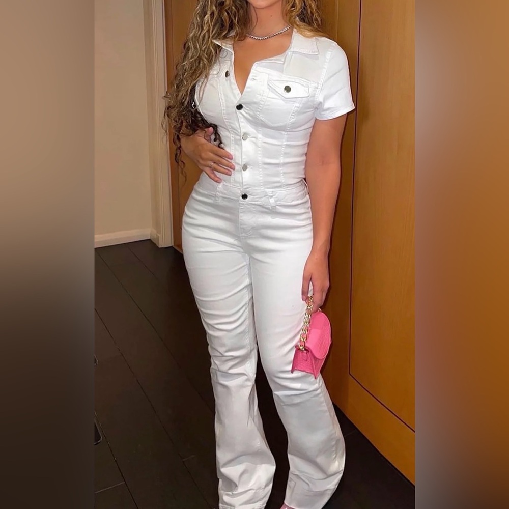 Fashion Nova Classic White Jumpsuit